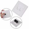 CHJIENJUJIDZ 2 Ports CAT6 RJ45 Network Wall Plate with Female to Female Connector view 3