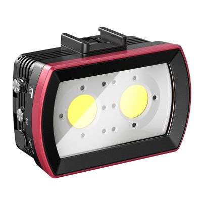 Seafrogs Diving Led Video Light 130FT/40M Waterproof White Red Blue Light Underwater Camera Filling Lights with Ball Head YS Adapter Photography Lighting for Gopro, Housing, Bracket(SL-21)