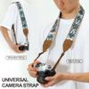 Padwa Lifestyle Camera Strap - 2" Wide Classic Vintage Crazy Horse Arts Cowhide Head Cotton Embroidered Universal Neck Shoulder & Crossbody Camera Straps for Photographers Gift and All DSLR Cameras view 3