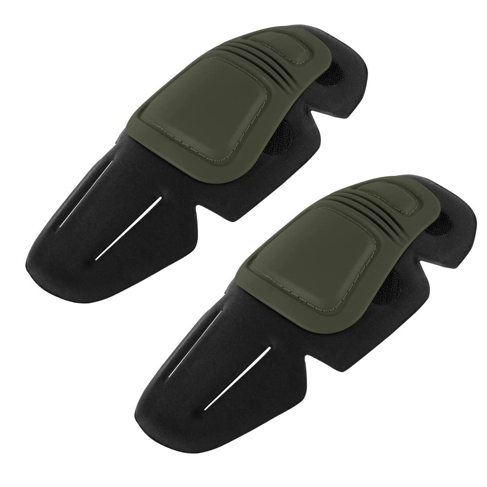KRYDEX Tactical K3 Combat Knee Pads Protective Knee Pads 1 Pair for Airsoft Hunting Pants(Ranger Green)