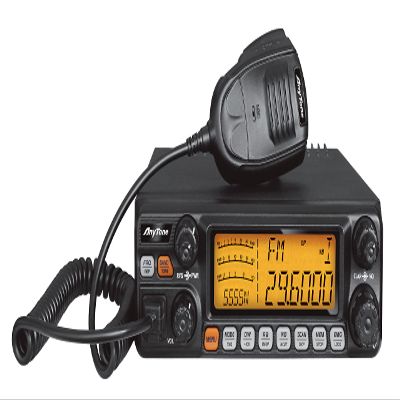 AnyTone AT-5555N II 10 Meter Radio for Truck, with CTCSS/DCS Function, High Power Output 60W AM PEP,50W FM,SSB 60W (AT-5555N II with CTCSS/DCS)