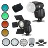 Godox V1-S Round Head Camera Flash Speedlite, 10 Level LED Modeling Lamp Compatible for Sony, LETWING TR-09 Magnetic Round Head Flash Accessory Kit Achieve Creative Combined Light Effects view 3