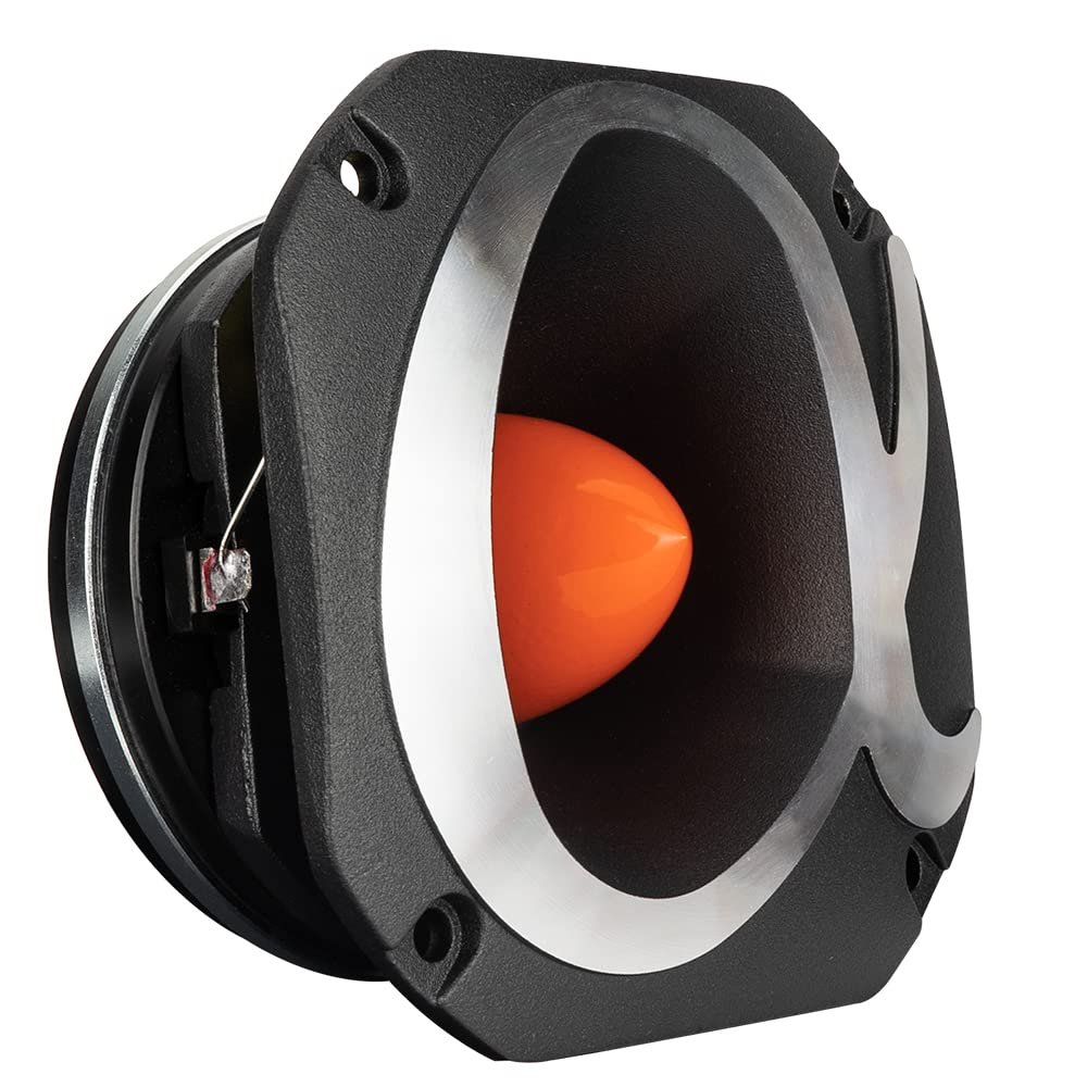 Alphasonik 4" MPRO1 Mayhem PRO Series 700 Watts Max 175 Watts RMS Car Audio Super Tweeter 4-Ohm, 1.5" Voice Coil, Cast Frame, Billet Aluminum Phase Plug, Neodymium Magnet