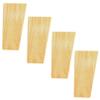 LUOFDCLDDD Furniture LegsSet of 4 Oak Woodniture Legs,Solid Wood Sofa Feet,Slanted Square Coneniture Replacement Feet,Armchair Legs,For Tv Cabinet,Bed,Couch,Dresser,With Mounting Plate,Wood Color/8Cm view 1