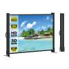 Portable Projector Screen with Stand, 50 Inch 4:3, Outdoor Projector Screen, Lightweight and Retractable, 1.2 High Gain Wrinkle-Free Video Projection Screens, for Home Cinema, Meeting Presentation. view 1