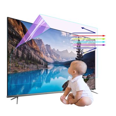 JFGH Anti-Blue Light Screen Protective Film for 55 58 60 65 Inch TV, Anti-Grare Anti-Scratch Prevention Filter Film, Blocks Harmful Blue Light Reduces Eye Fatigue / 55in 1221x689mm
