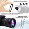 86mm Lens to 77mm Camera Filter Ring,86mm to 77mm Step-Down Ring Filter Adapter for 77mm UV,ND,CPL,Metal Step-Down Ring view 4