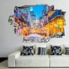 3D Broken Wall Stickers Stickers New Orleans, Louisiana 36 x 24 Inch Removable Wall Decal, Peel and Stick Landscape Wall Decor for Bedroom Living Room, Mural Art for Kids Boys Girls Gift view 1