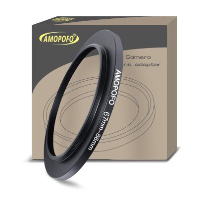 67mm Lens to 86mm Camera Filter Ring,Compatible with All 67mm Camera Lens & 86mm UV,ND,CPL Lens Hood Accessories,Made of CNC Machined Aluminum(67-86mm)