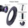 77mm Lens to 105mm Camera Filter Ring,Compatible with All 77mm Camera Lens & 105mm UV,ND,CPL Lens Hood Accessories,Made of CNC Machined Aluminum(77-105mm) view 3