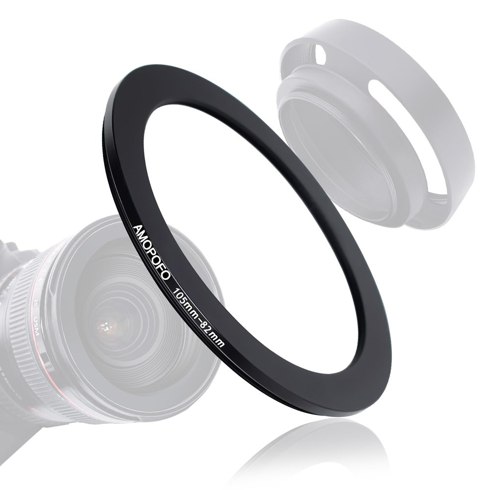 105mm Lens to 82mm Camera Filter Ring,105mm to 82mm Step-Down Ring Filter Adapter for 82mm UV,ND,CPL,Metal Step-Down Ring