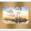 Poster Palooza 40x14 Contemporary Bronze Complete Wood Panoramic Frame with UV Acrylic Plexiglass, Foam Board Backing & Hardware Included view 4