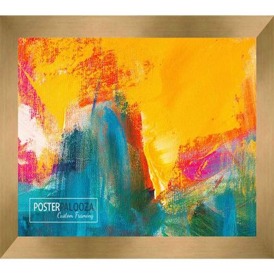 Poster Palooza 12x10 Contemporary Bronze Complete Wood Picture Frame with UV Acrylic Plexiglass, Foam Board Backing & Hardware Included