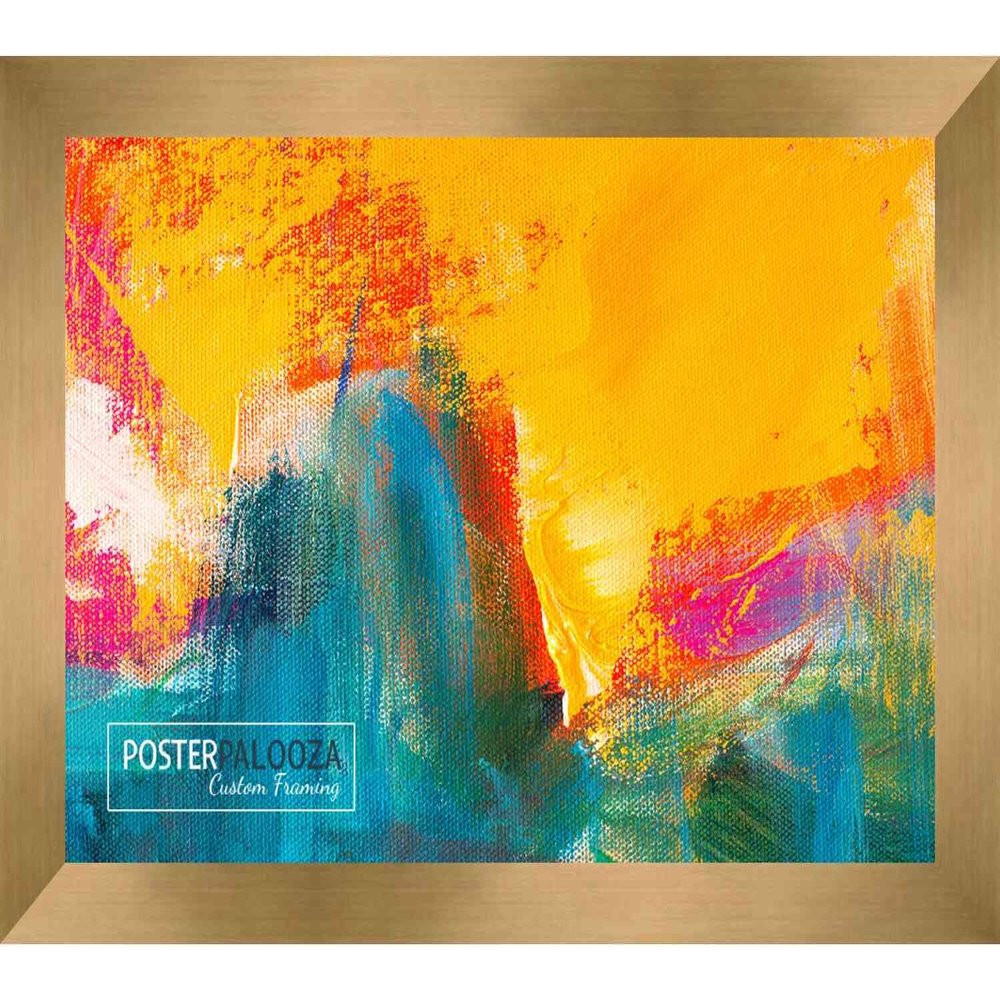 Poster Palooza 12x10 Contemporary Bronze Complete Wood Picture Frame with UV Acrylic Plexiglass, Foam Board Backing & Hardware Included