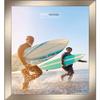 Poster Palooza 40x20 Contemporary Pewter Complete Wood Panoramic Frame with UV Acrylic Plexiglass, Foam Board Backing & Hardware Included view 4