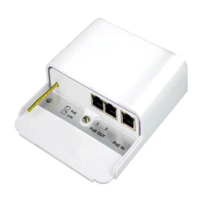 Outdoor POE Extender Passthrough Switch, 30W, 2 Output