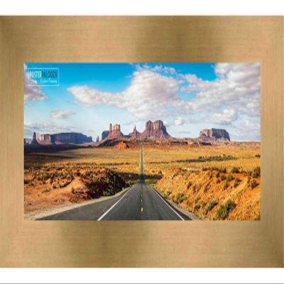 Poster Palooza 40x16 Contemporary Bronze Complete Wood Panoramic Frame with UV Acrylic Plexiglass, Foam Board Backing & Hardware Included