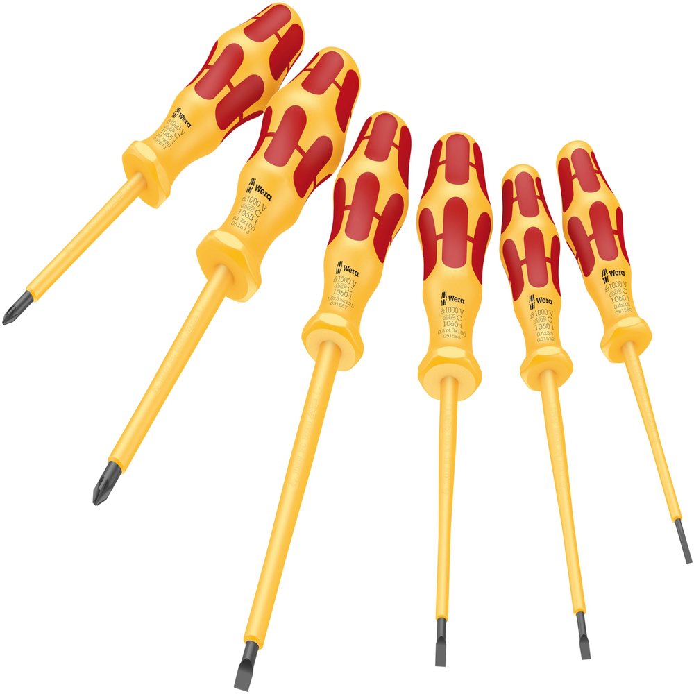 1060 i/1065 i/6 Kraftform VDE screwdrvr set 6 pieces