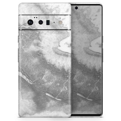 Design Skinz Gray Slate Marble V26 Skin Decal Vinyl Full-Body Wrap Kit Compatible with Google Pixel 6