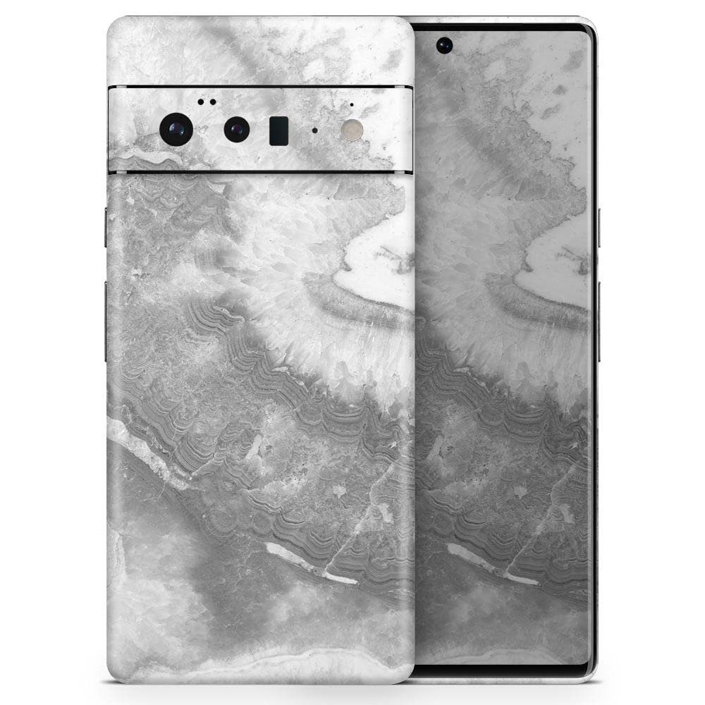 Design Skinz Gray Slate Marble V26 Skin Decal Vinyl Full-Body Wrap Kit Compatible with Google Pixel 6