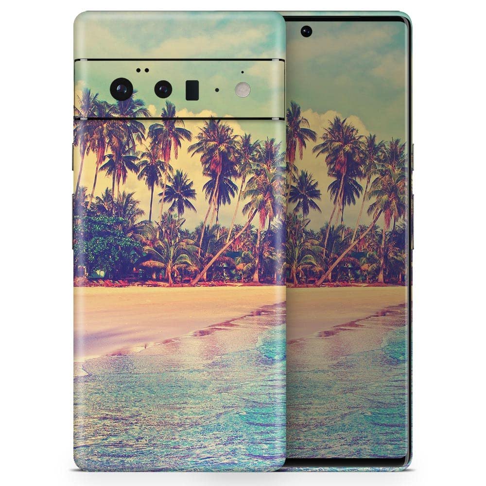 Design Skinz Dreamy Beach Skin Decal Vinyl Full-Body Wrap Kit Compatible with Google Pixel 5