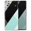Design Skinz Minimalistic Mint and Gold Striped V1 Skin Decal Vinyl Full-Body Wrap Kit Compatible with Google Pixel 5 view 1