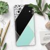 Design Skinz Minimalistic Mint and Gold Striped V1 Skin Decal Vinyl Full-Body Wrap Kit Compatible with Google Pixel 5 view 3
