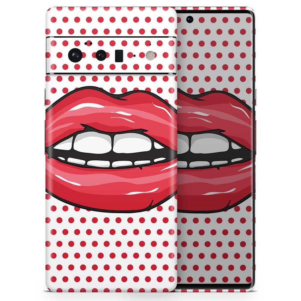 Design Skinz Lovely Lips Skin Decal Vinyl Full-Body Wrap Kit Compatible with Google Pixel 2