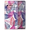 Design Skinz Seamless Pink & Blue Color Leaves Skin Decal Vinyl Full-Body Wrap Kit Compatible with Google Pixel 6 view 1