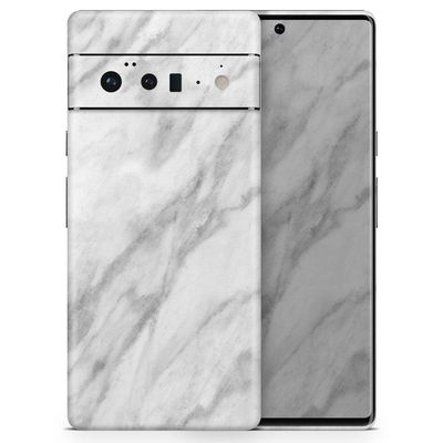 Design Skinz White Marble Surface Skin Decal Vinyl Full-Body Wrap Kit Compatible with Google Pixel 4A (5G)