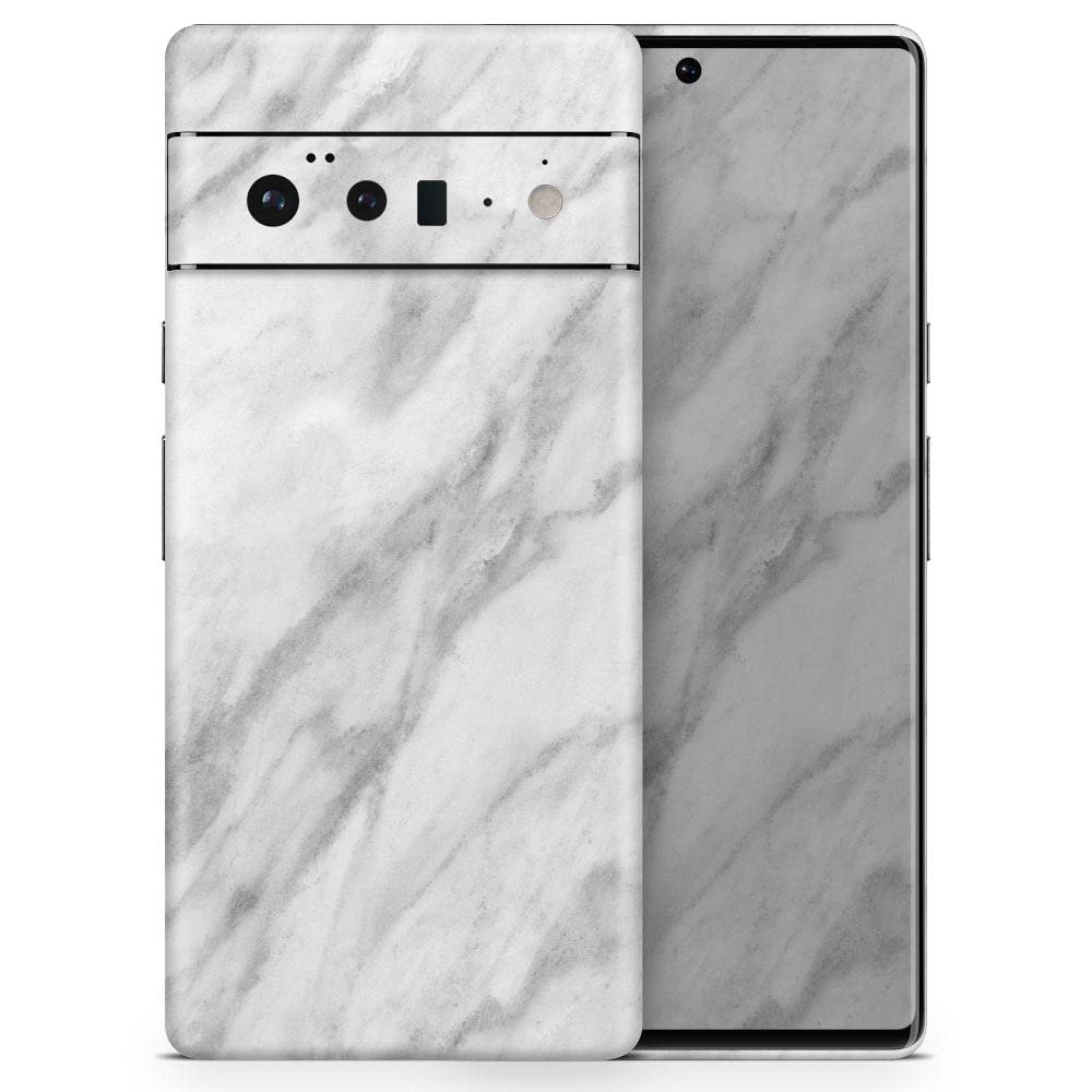 Design Skinz White Marble Surface Skin Decal Vinyl Full-Body Wrap Kit Compatible with Google Pixel 4A (5G)