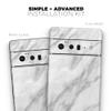 Design Skinz White Marble Surface Skin Decal Vinyl Full-Body Wrap Kit Compatible with Google Pixel 4A (5G) view 4