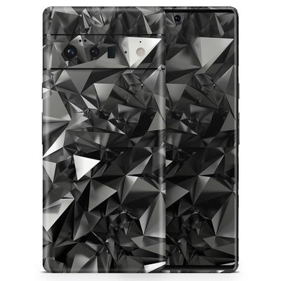 Design Skinz Black 3D Diamond Surface Skin Decal Vinyl Full-Body Wrap Kit Compatible with Google Pixel 1 XL