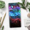 Design Skinz Neon Colored Paint Universe Skin Decal Vinyl Full-Body Wrap Kit Compatible with Google Pixel 4A view 3