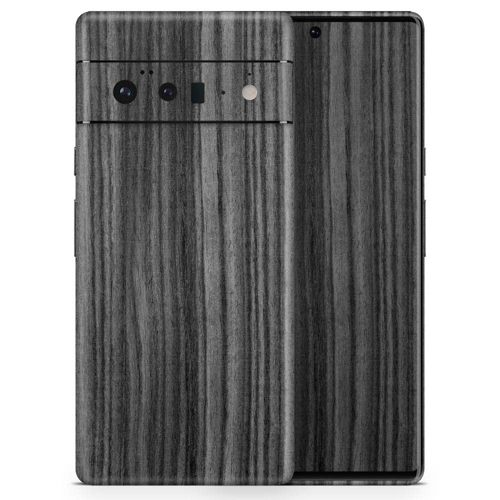 Design Skinz Dark Ebony Woodgrain Skin Decal Vinyl Full-Body Wrap Kit Compatible with Google Pixel 5