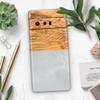 Design Skinz Marble & Wood Mix V1 Skin Decal Vinyl Full-Body Wrap Kit Compatible with Google Pixel 5A view 3