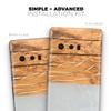 Design Skinz Marble & Wood Mix V1 Skin Decal Vinyl Full-Body Wrap Kit Compatible with Google Pixel 5A view 4