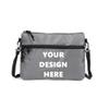 Muka Custom Messenger Bag, Personalized Crossbody Bag Mini, Mens Shoulder Bag-Grey view 1