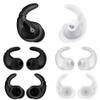 4 Pairs Ear Hooks Compatible with Beats Studio Buds Ear Tips Earbuds, Anti-Slip Anti-Drop Sport Outdoor Earhooks Wing Holder Silicone Gel Accessories for Beat Studio Buds - 2 Black 2 White view 1