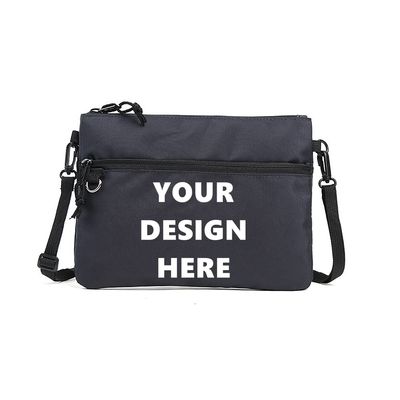 Muka Custom Messenger Bag, Personalized Crossbody Bag Mini, Mens Shoulder Bag-Dark Blue
