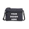 Muka Custom Messenger Bag, Personalized Crossbody Bag Mini, Mens Shoulder Bag-Dark Blue view 1