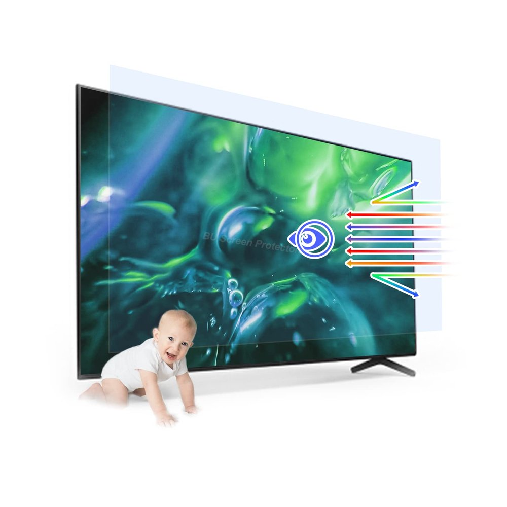 50 Inch TV Display Protector Film Anti-Glare/Anti Blue Light/Anti Scratch/Anti-Fingerprint and Dust,Easy to Install,50in 1095x616mm