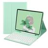 iPad 10.2 inch 7th/8th/9th Generation Keyboard case iPad Air3 Pro10.5 case with Keyboard Cute Round Key Detachable Bluetooth Keyboard with Pencil Holder,Mint Green view 1