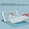 iPad 10.2 inch 7th/8th/9th Generation Keyboard case iPad Air3 Pro10.5 case with Keyboard Cute Round Key Detachable Bluetooth Keyboard with Pencil Holder,Mint Green view 3