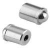 Heyiarbeit 4Pcs Stainless Steel 0.31" Diameter Ball Plunger Cabinet Door Closet Drawer 8x9mm Ball Catch Latch Catcher for Door Cabinet Closet Drawer Silver Tone view 1