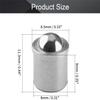 Heyiarbeit 4Pcs Stainless Steel 0.31" Diameter Ball Plunger Cabinet Door Closet Drawer 8x9mm Ball Catch Latch Catcher for Door Cabinet Closet Drawer Silver Tone view 2