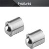 Heyiarbeit 4Pcs Stainless Steel 0.31" Diameter Ball Plunger Cabinet Door Closet Drawer 8x9mm Ball Catch Latch Catcher for Door Cabinet Closet Drawer Silver Tone view 3