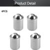 Heyiarbeit 4Pcs Stainless Steel 0.31" Diameter Ball Plunger Cabinet Door Closet Drawer 8x9mm Ball Catch Latch Catcher for Door Cabinet Closet Drawer Silver Tone view 4