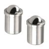 Heyiarbeit 2Pcs Stainless Steel 0.39" Diameter Ball Plunger Cabinet Door Closet Drawer 10x13mm Ball Catch Latch Catcher for Door Cabinet Closet Drawer Silver Tone view 1