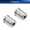 Heyiarbeit 2Pcs Stainless Steel 0.39" Diameter Ball Plunger Cabinet Door Closet Drawer 10x13mm Ball Catch Latch Catcher for Door Cabinet Closet Drawer Silver Tone view 3